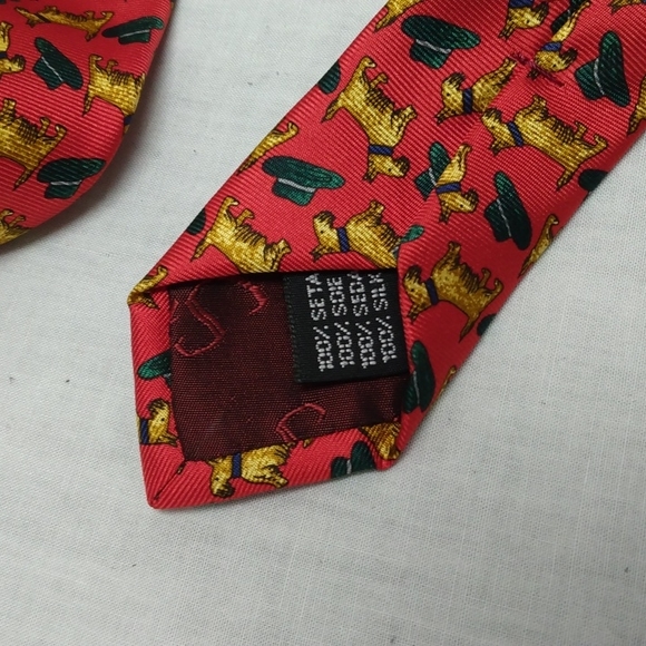 Smith's Bermuda 100% Silk Tie Made in Italy - Picture 3 of 6